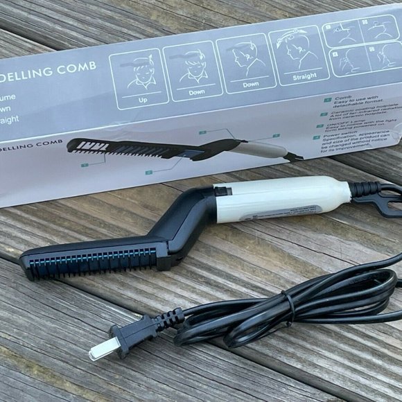 Modelling Comb Hair Straightener Electric Men Beard Styling Comb Brush Multifunc - Picture 8 of 9